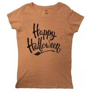 Way to Celebrate Ladies Happy Halloween Orange Shirt size 2X New